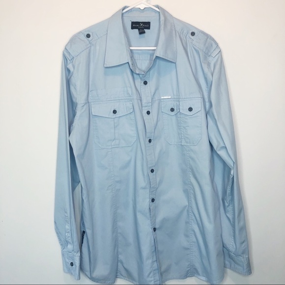 Marc Ecko XL Men’s Long Sleeve Button Down Utility - Picture 8 of 9
